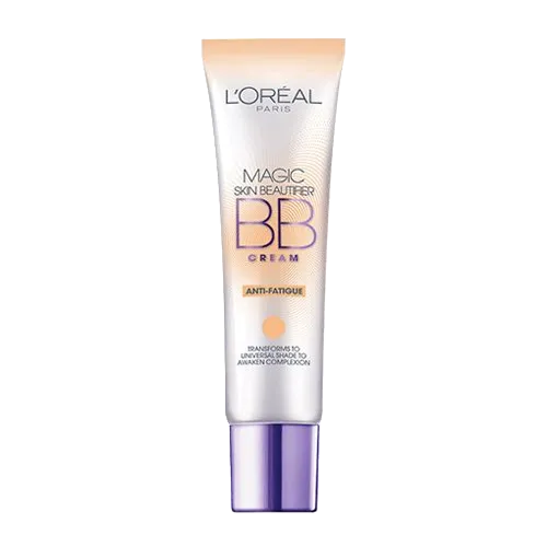 Tube of L'Oréal Paris Magic Skin Beautifier BB Cream with anti-fatigue formula.