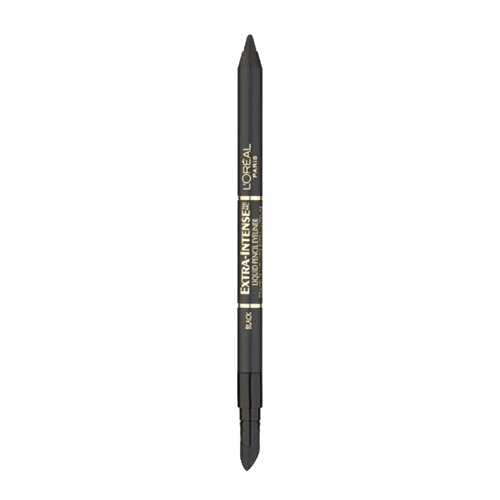 Black L'Oréal Paris Extra Intense waterproof eyeliner pencil with smudger on the other end.